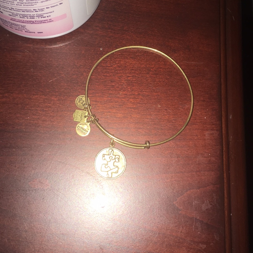 Gold Alex and Ani austim